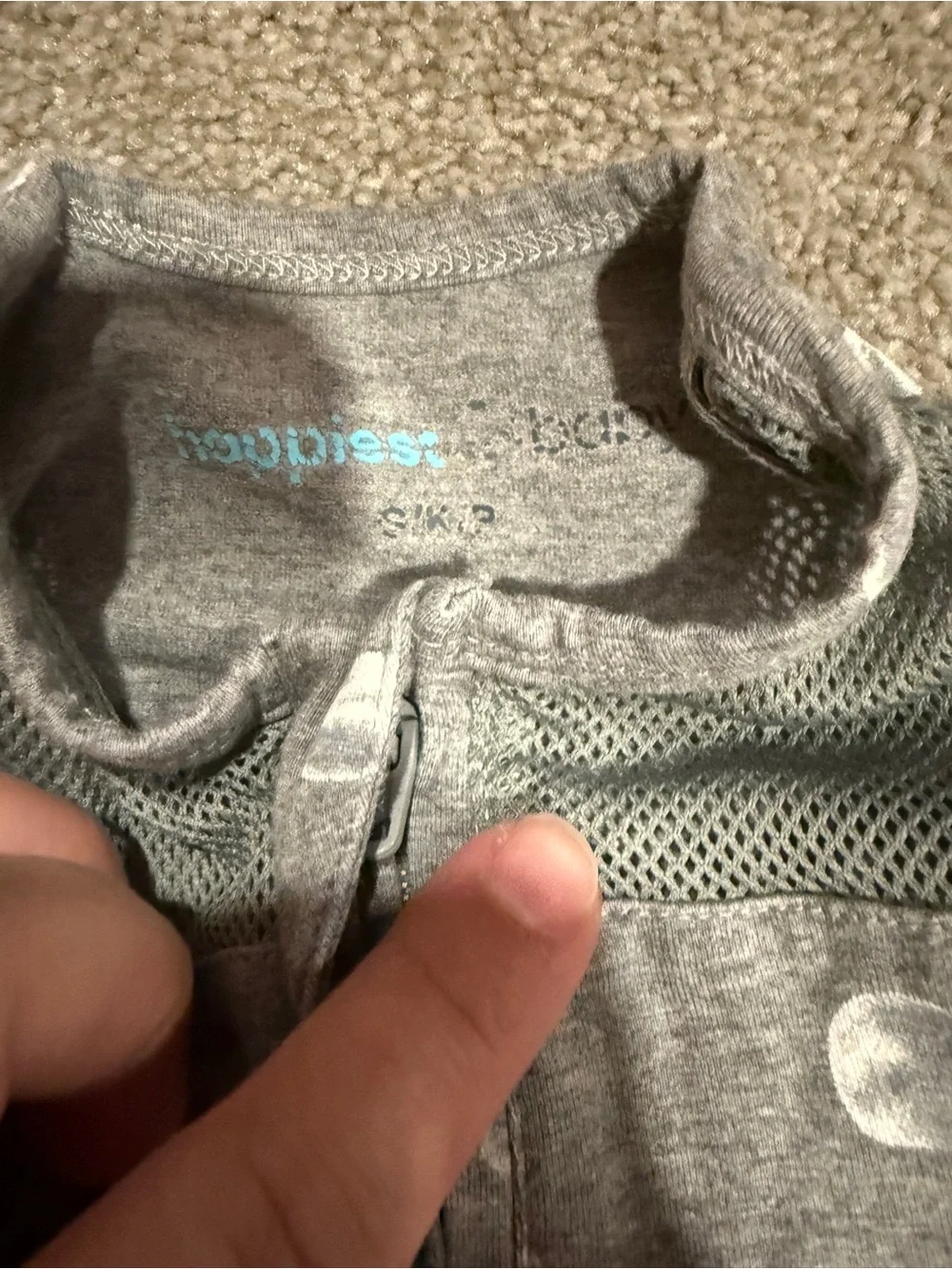 Happiest baby swaddle size small gray